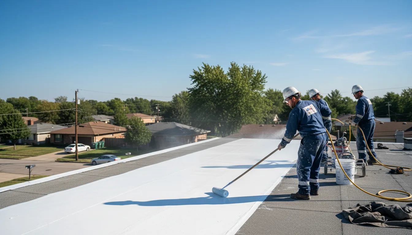 Commercial roof coating in Pledger, TX near me